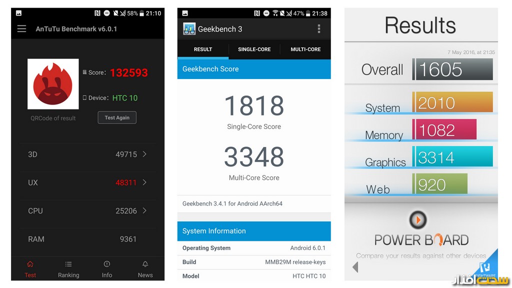 تستHTC10