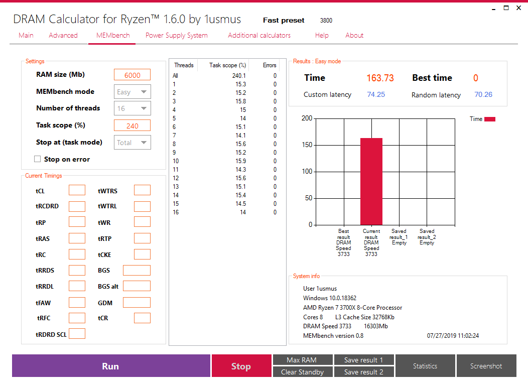 برنامه DRAM Calculator