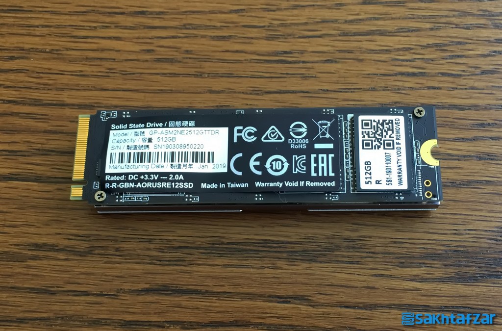 بررسی اس اس دی GIGABYTE AORUS RGB 512GB