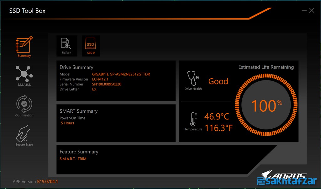 بررسی اس اس دی GIGABYTE AORUS RGB 512GB